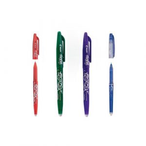 Frixion Pen in red green purple blue