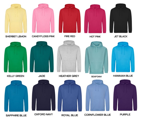 course hoodie colour options