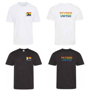white and black pride cool tee