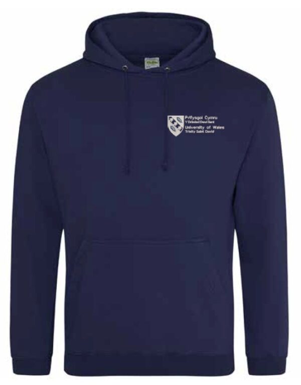 navy hoodie with logo